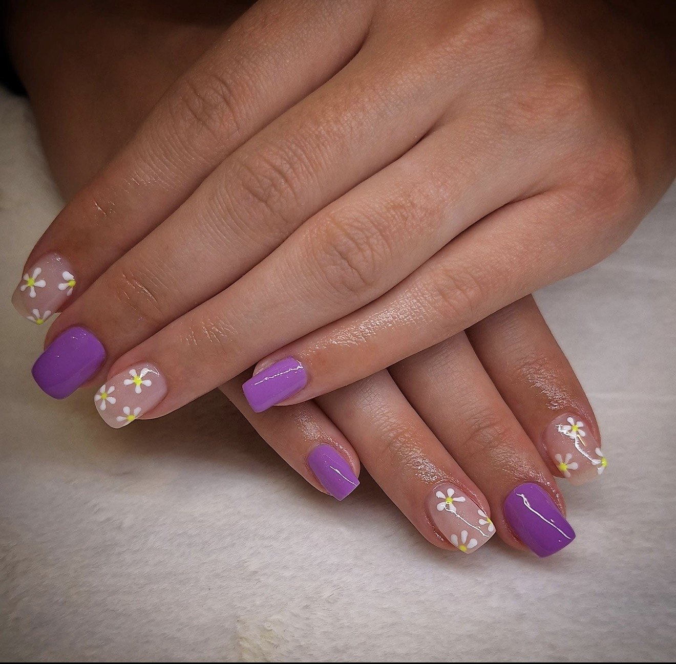 Nail art fleurs